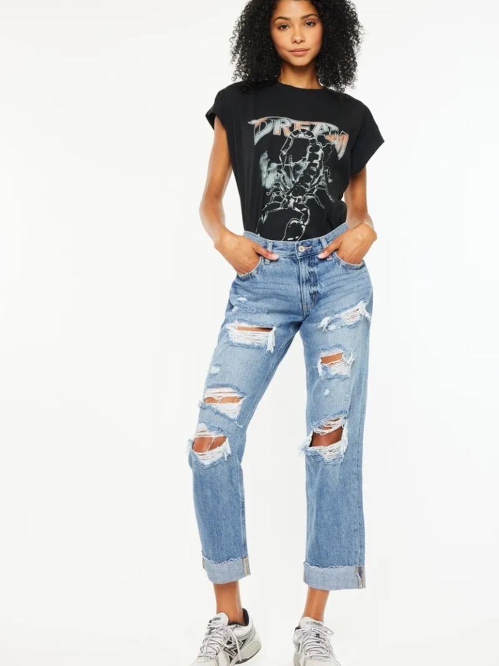 KanCan Distressed Boyfriend Jeans